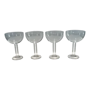 Vintage Rosenthal "Cupola" Studio Line Blown Glass Champagne/Sherbet Glasses- Set of 4