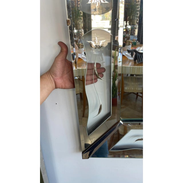 1950s Art Deco Shadow Box Wall Mirror For Sale - Image 10 of 10