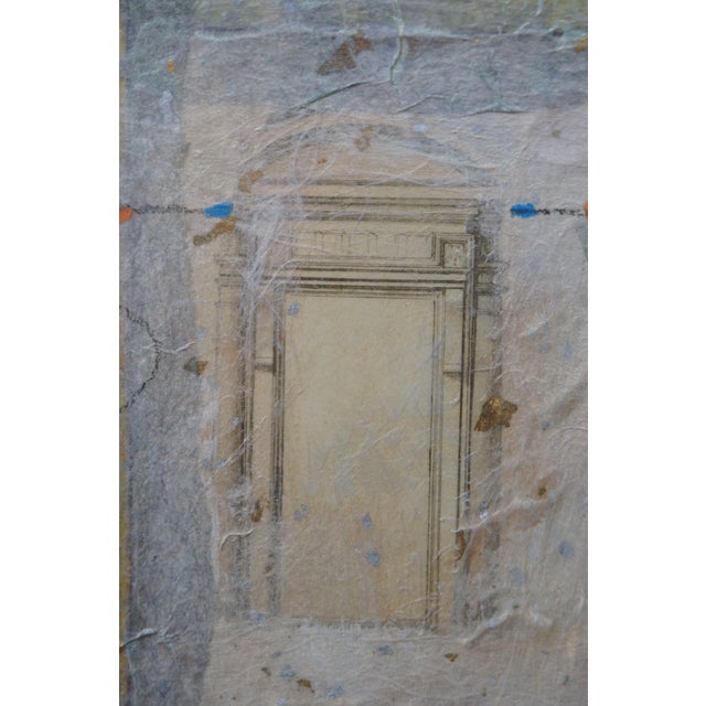 Late 20th Century Late 20th Century Starlie Sokol Hohne 1/1 Abstract Geometric Expressionist Mixed Media Art, Framed For Sale - Image 5 of 12