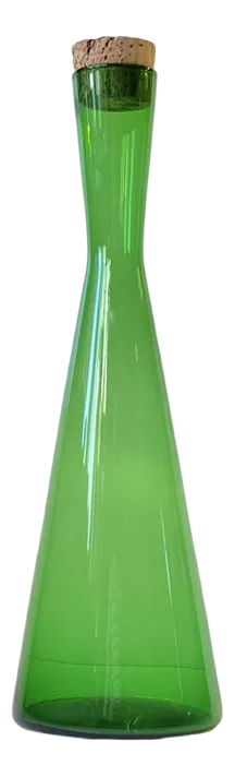 Mid-Century Green Glass Decanter by Per Lütken for Holmegaard, 1960s