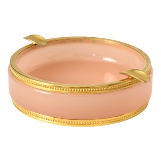 Italian Pink Opaline Glass Ashtray by Vincenzo Nason, 1960s For Sale