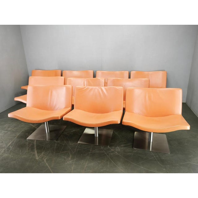Wave Leather Lounge Chair by Peter Maly for Tonon, Italy, 1990s For Sale - Image 14 of 15