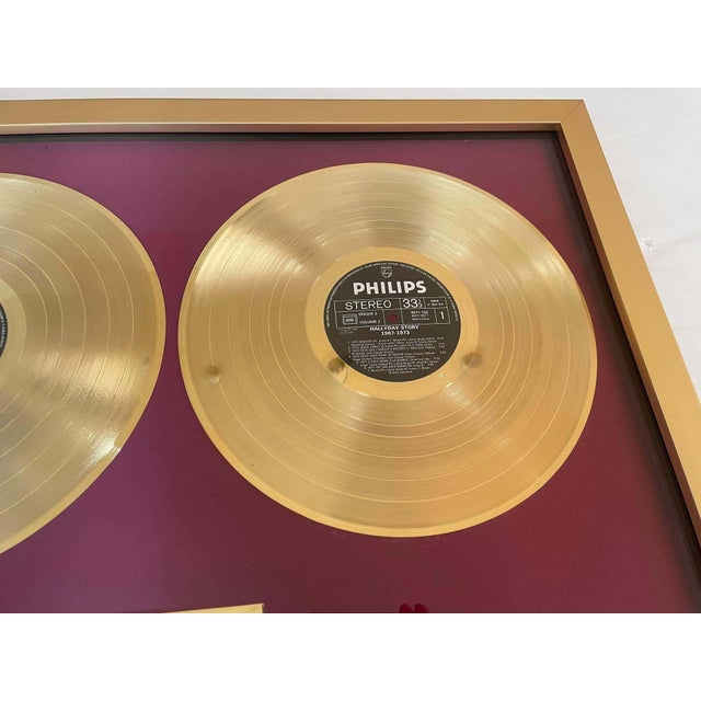 Official Gold Record Award France Johnny Halliday Story 1967-1973 Vol.2 For Sale - Image 13 of 16