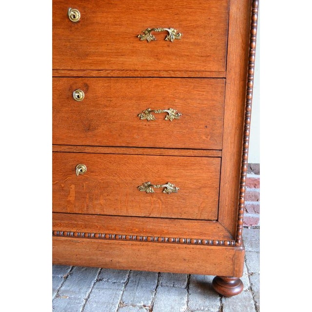 Wood Antique Oak Chiffonier with Secretary, 19th Century For Sale - Image 7 of 12