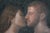 Figurative The Kiss by Nic Thurman | Oil on Oil Ground Prepared Linen of a couple embracing in a forest. For Sale - Image 3 of 4