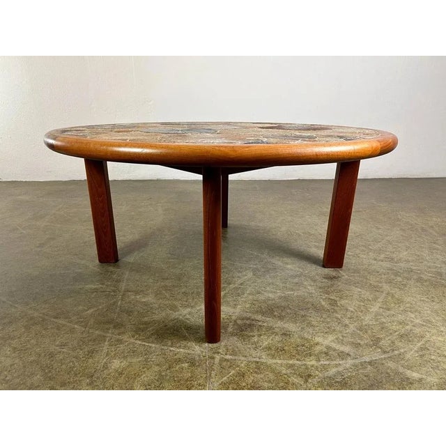 1960s Coffee Table in Teak & Ceramic by Tue Poulsen for Haslev Møbelsnedkeri, 1960s For Sale - Image 5 of 11