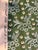 1 Yard of Blue and Green Floral Fabric Leah O'Connell Textiles 'Harriet' in Cricket For Sale - Image 9 of 9