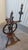 Rustic European 18th-Century European Antique Spinning Wheel — Complete With Distaff, Bobbins & Drive Wheel, Walnut For Sale - Image 3 of 15