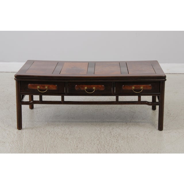 Age: Approx: 40 Years Old Details: Dovetailed Drawer Construction Quality Construction Solid Brass Hardware Nice Burl Elm...