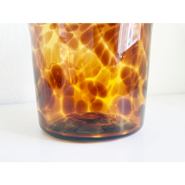 1950s Christian Dior Empoli Tortoise Glass Bottle Chiller For Sale - Image 10 of 11