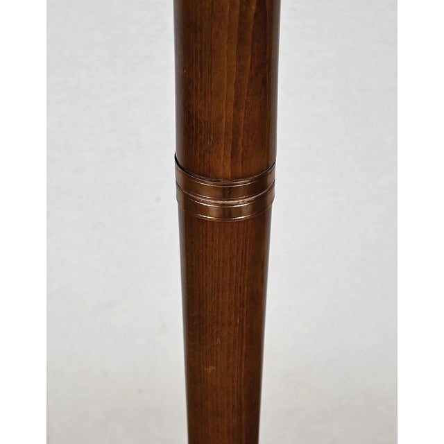 Brown Art Deco Lamp in Varnished Beech, 1940 For Sale - Image 8 of 14