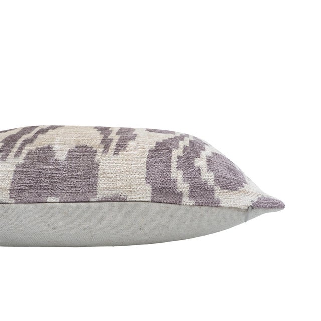 Chintamany Silk Velvet Ikat Pillow With Linen Backing, 20" X 20" Case Only Chouchou Touch silk velvet ikat pillows are...