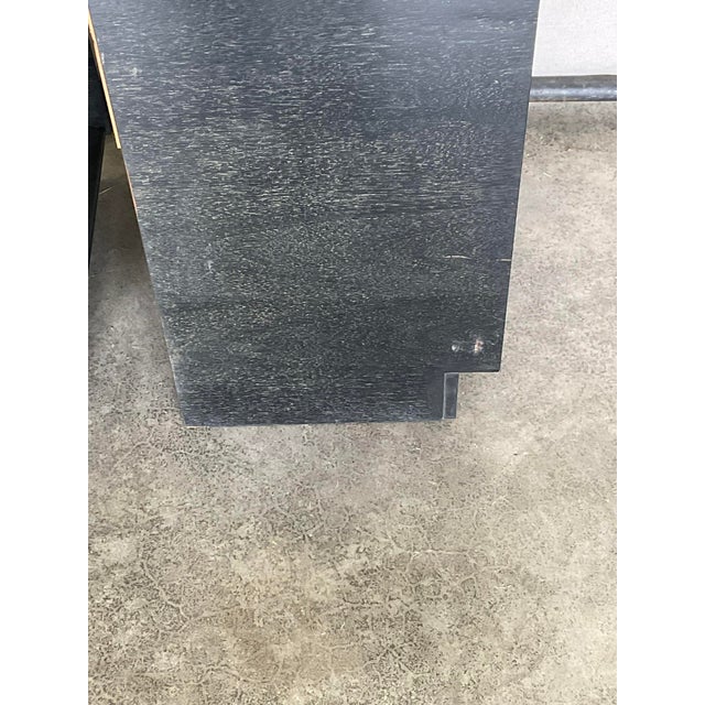 Mid-Century Modern Mid Century Modern Cerused Ebonized Oak Nightstands, A Pair For Sale - Image 3 of 15