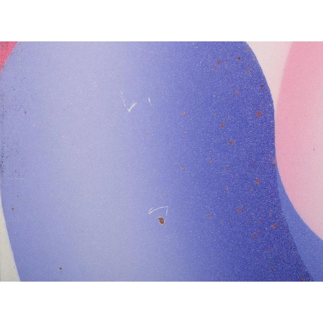 R, Wagner, Geometric Composition, 1970, Oil on Board For Sale - Image 4 of 9