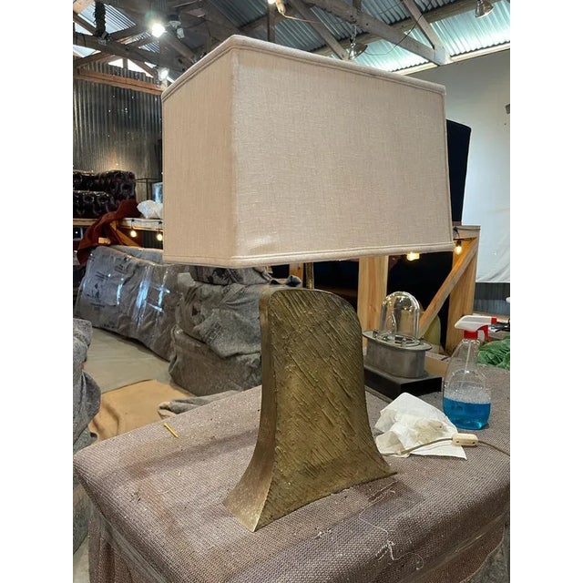 Mid-Century Modern Mid-Century Modern Iron Lamp – Vintage Industrial Lighting For Sale - Image 3 of 11