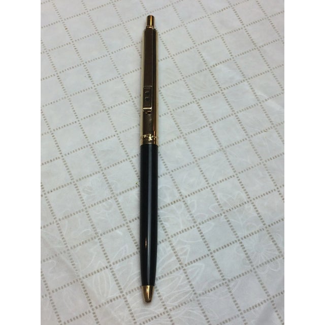 Metal Vintage "Paper Mate" Black and Goldtone Pen For Sale - Image 7 of 13