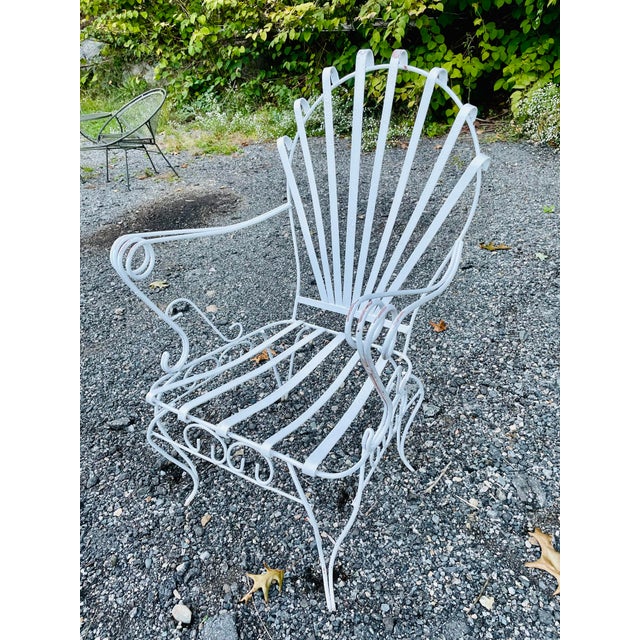 1920s Vintage Forged Iron French Garden Chair For Sale - Image 5 of 11