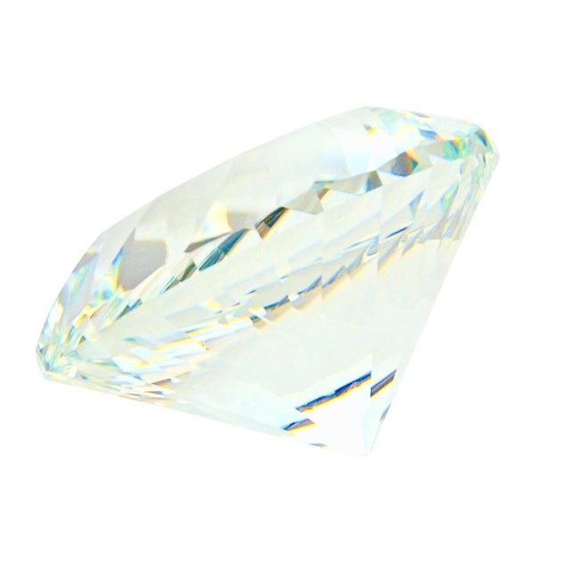 Hollywood Regency Diamond Shape Paperweight For Sale - Image 3 of 3