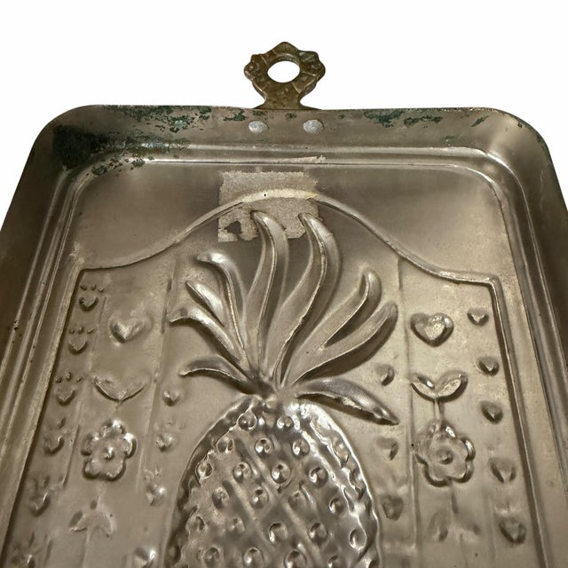 Vntage Pineapple Copper Food Mold For Sale - Image 4 of 4