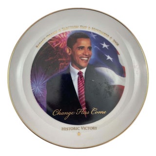 Barack Obama Historic Victory Collectible Plate Limited Edition 2008 For Sale