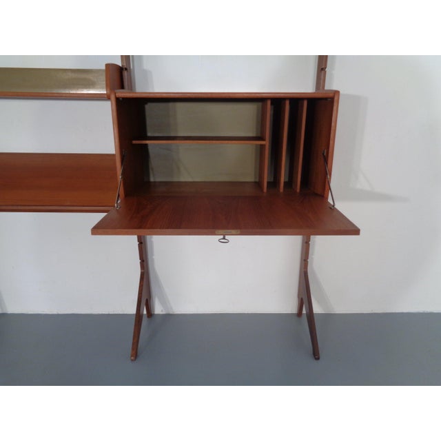 Ergo Teak Wall Shelving Unit by John Texmon Einar Blindheim for Blindheim, Norway, 1950s, Set of 9 For Sale - Image 15 of 18