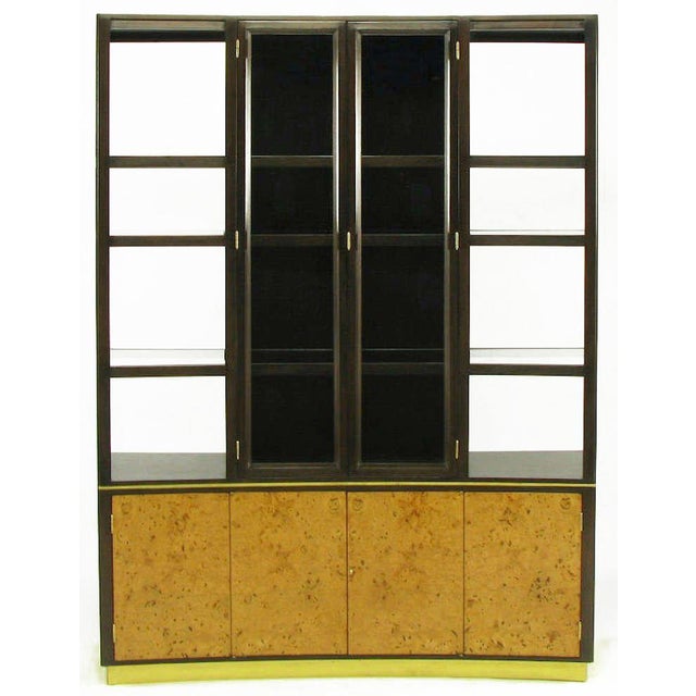 Edward Wormley Walnut & Olive Ash Burl Tall Cabinet for Dunbar For Sale - Image 11 of 11