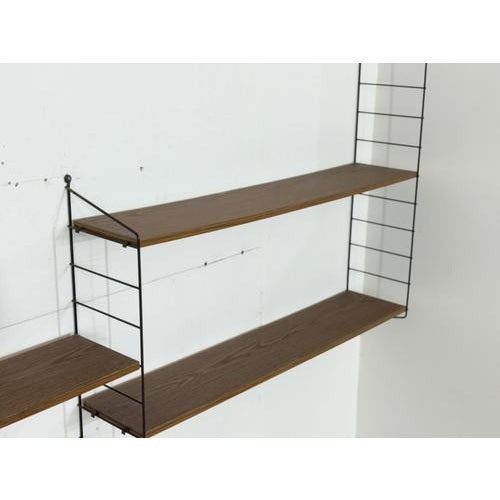 Vintage String Shelf in Wood For Sale - Image 9 of 13