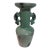 Chinese Ceramic Vase Longquan Ware Celadon Vase Hand Carved Double Dragon Ears For Sale