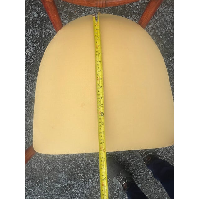 Authentic vintage McGuire Furniture San Francisco target back arm chair. Features a solid bent rattan frame with signature...
