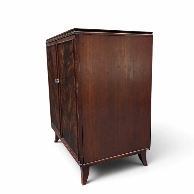 Vintage Flame Mahogany Two-Door Storage Cabinet For Sale - Image 11 of 12