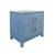 New special order item. Not vintage. Add a touch of whimsy to your space with the Cole Textured Light Blue Linen Side...