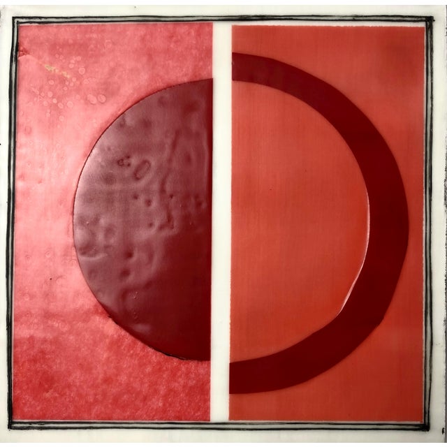 Encaustic Collage Installation by Gina Cochran - "The Enthusiast" - 16 Pieces For Sale - Image 15 of 18