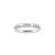 Metal 14k White Gold Seven Across Half Eternity 0.45ct Lab Grown Diamond Wedding Band, Size 5.25 For Sale - Image 7 of 8