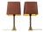 Mid-Century Brass Table Lamps in the style of Boulanger, 1950s, Set of 2 For Sale
