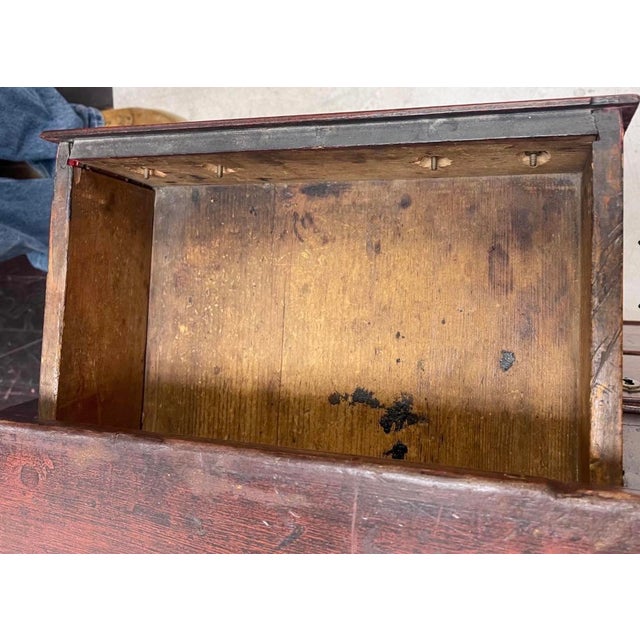 Wood 18th Century Georgian Primitive Grain Painted Chest of Drawers, C. 1760 For Sale - Image 7 of 9