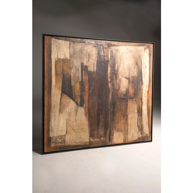 G. Martinelli, Composition, Oil on Cardboard, 1962 For Sale - Image 3 of 16