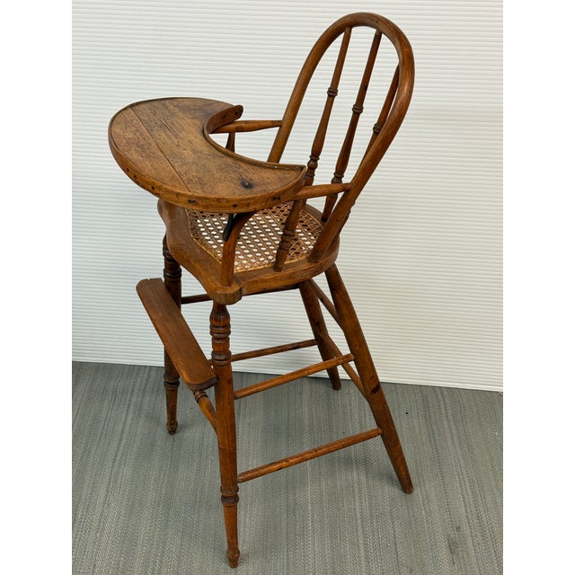 Victorian Cane Seat Child’s High Chair, 19th Century For Sale - Image 10 of 12