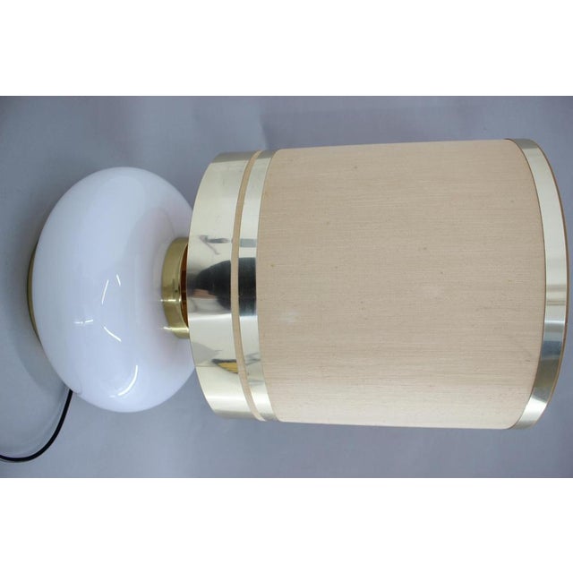 Large Glass and Brass Table Lamp, Italy, 1970s For Sale - Image 9 of 18