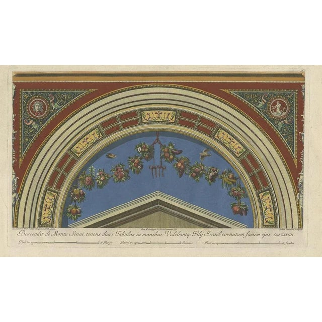 Ottaviani, Fresco in the Vatican, 1775, Paper For Sale - Image 6 of 6
