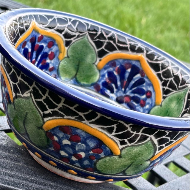 Vintage Mosaic Bowl Mexican La Concordia For Sale - Image 4 of 4