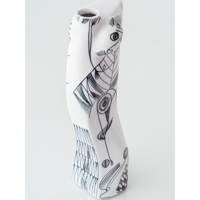 Ceramic Porcelain Anthropomorphic Figural Vases by Sargadelos, 2000s, Set of 2 For Sale - Image 7 of 13