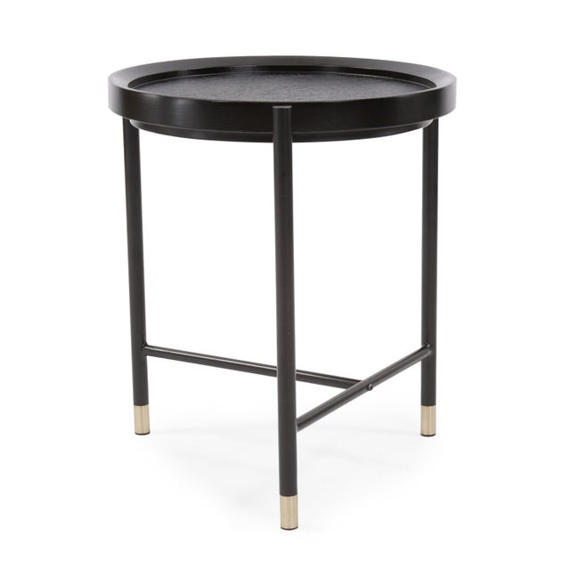 Modern Soho Round Side Table For Sale - Image 3 of 8