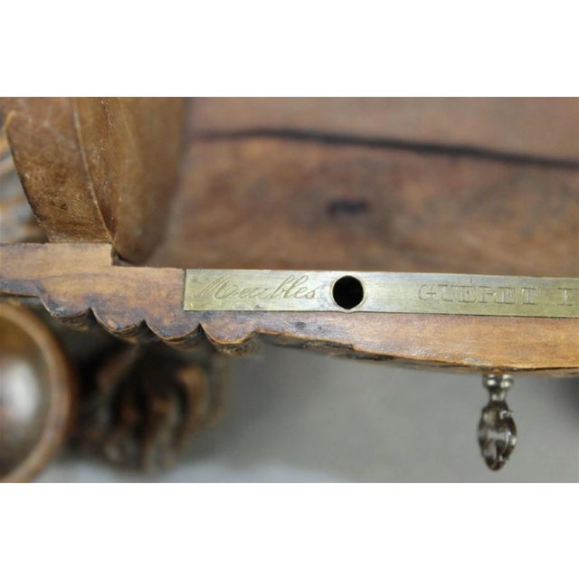 Wood Antique French Black Forest Log Form Dresser Box For Sale - Image 7 of 8