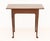 Queen Anne Style Mahogany Tea Table, 19th century, paper label to underside. 27.25" H x 32.5" W x 23" D. Provenance: From...