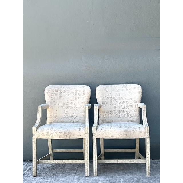 These exceptional Rose Tarlow Melrose House armchairs offer a sophisticated interpretation of the classic Chippendale...