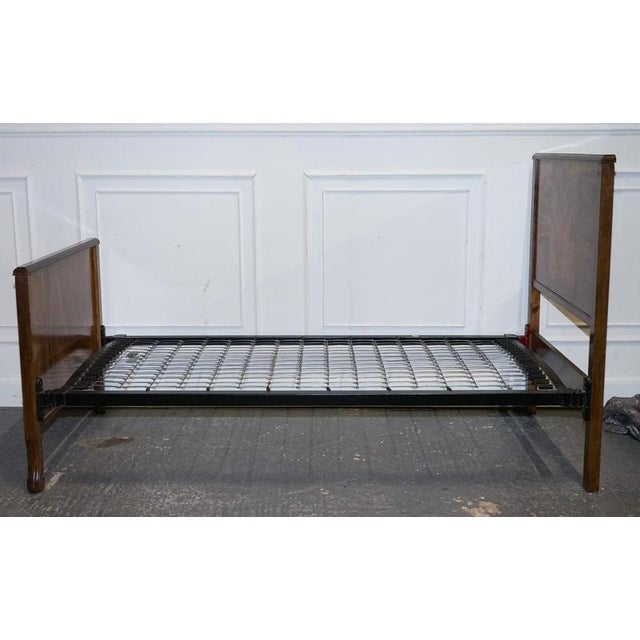 Art Deco Burr Walnut Single Bed For Sale - Image 13 of 17