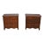 Pair Henredon Pierre Deux 3 Drawer Nightstands For Sale