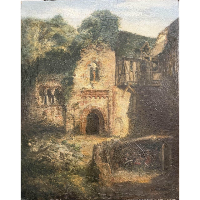 Anonimo, View of Mudejar Architecture in Granada, 1880, Oil on Canvas For Sale - Image 13 of 14