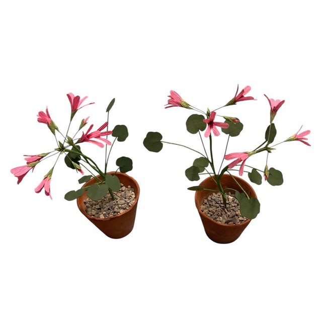 2000 - 2009 Pair of Artisan Flowers For Sale - Image 5 of 12
