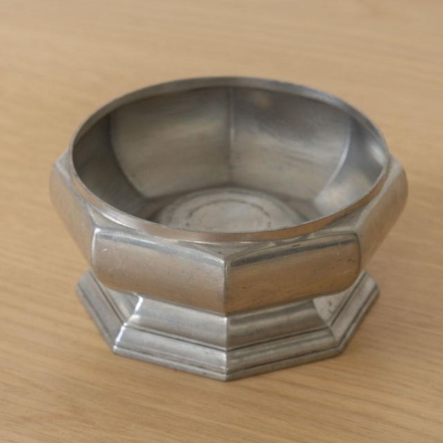 1930s French Art Deco Silver Octagon Dish For Sale - Image 5 of 11